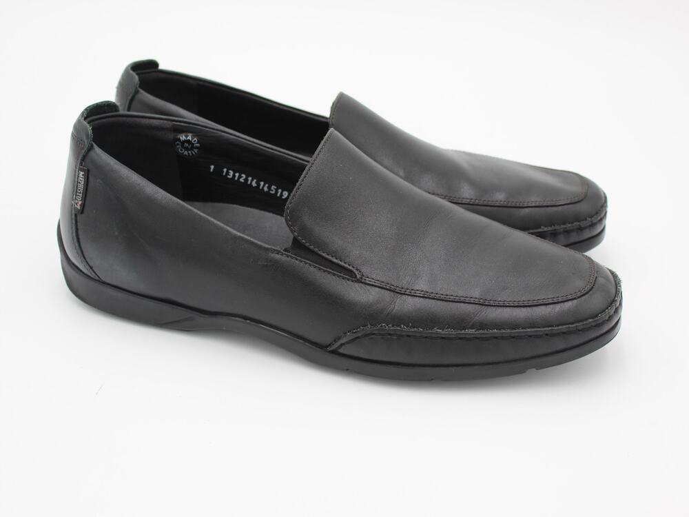 Mephisto Edlef Slip On Loafers Mens Size 11 Black Leather Comfort Shoes Office